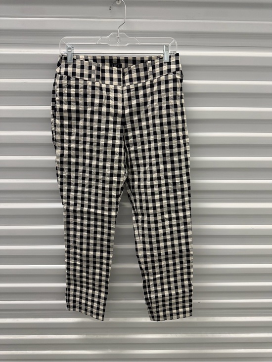 LOFT Pants - LOFT Black & White Gingham Chinos - Julie Straight Size 2